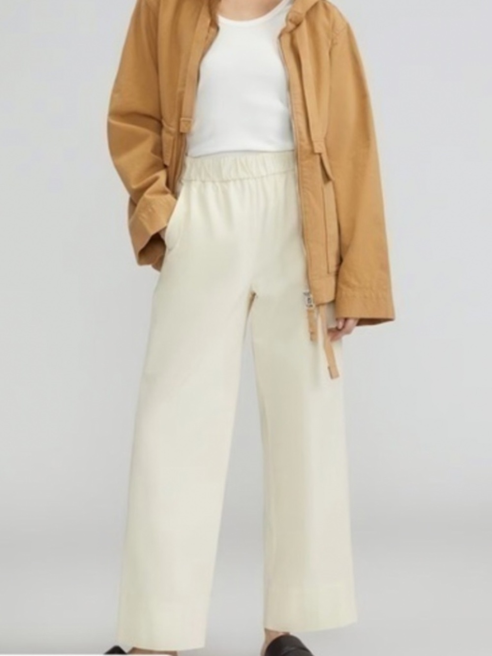 Everlane The Easy Pant Pull-on Elasticized Waistband Organic Cotton Size X Small